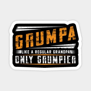 Grumpa Like A Regular Grandpa Only Grumpier Costume Gift Magnet