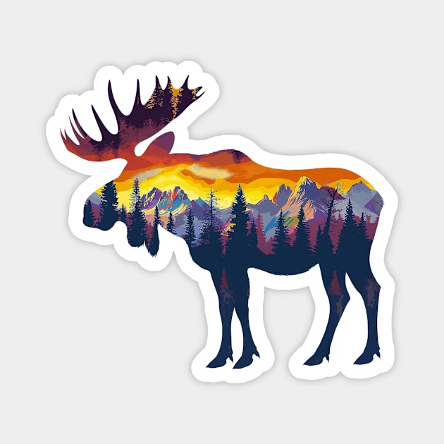 Moose Magnet by Wintrly