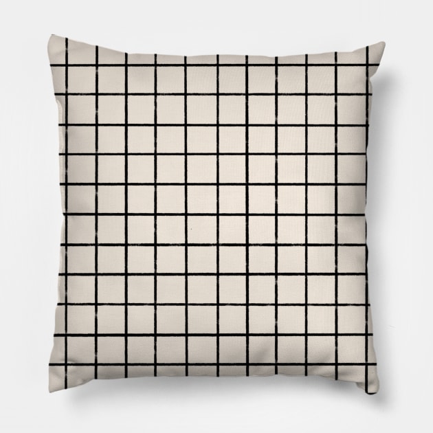 Grid Design Pillow by Obstinate and Literate
