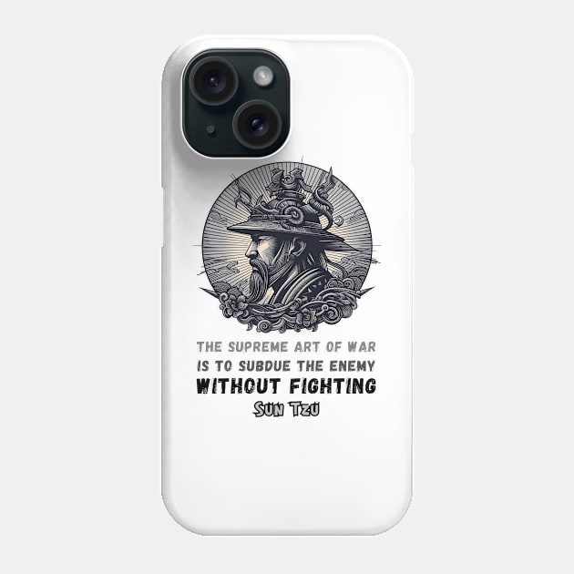 Warfare Perfected: Conquer Without Battle Phone Case by BattlegroundGuide.com