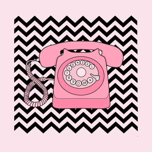 Pink phone by Jasmwills