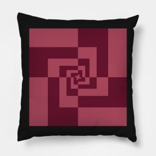 Golden Ratio Orthogonal pattern  - Warm Red Pillow