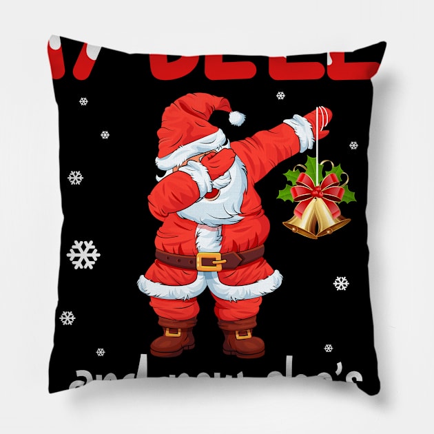 She jingled my bells and now she´s pregnant Santa Funny Pillow by snnt