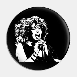 B&W Tina Turner Pin