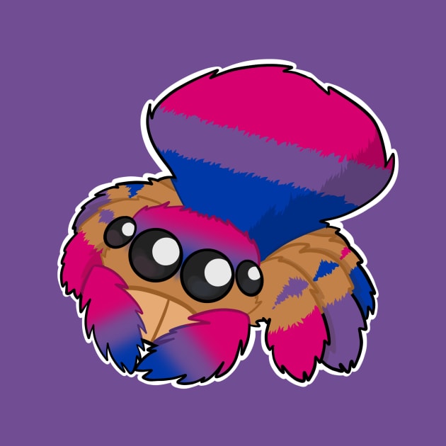 Bisexual Peacock Spider by dragonlord19