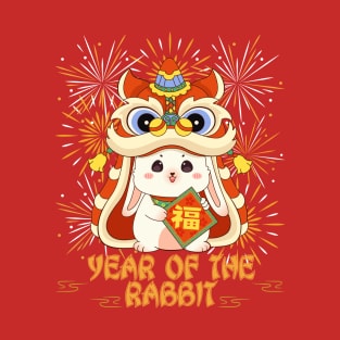 Year of the Rabbit Fireworks & Dragon T-Shirt