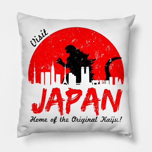 Visit Japan Pillow by alecxps