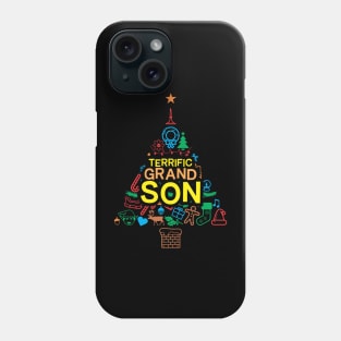 Terrific Grandson - Xmas Tree 2 - Christmas Phone Case