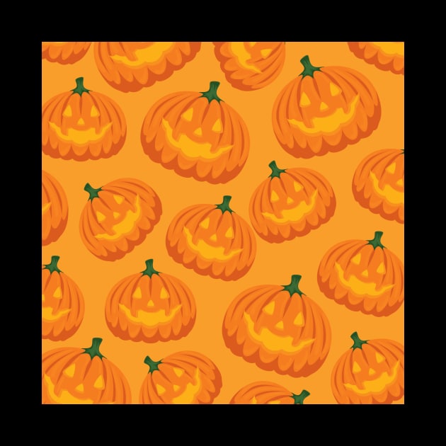 Halloween Seamless Pattern by aquariart