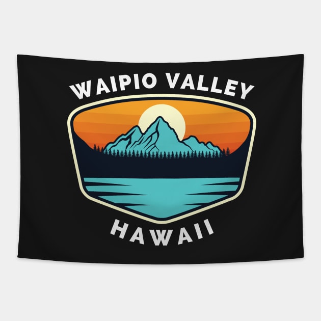 Waipio Valley Ski Snowboard Mountain Hawaii Waipio - Waipio Valley Hawaii - Travel Tapestry by Famgift