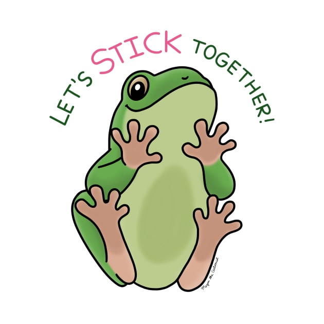 Stick Together Frog by MeganCartoonist