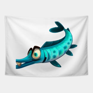 Cute Barracuda Drawing Tapestry