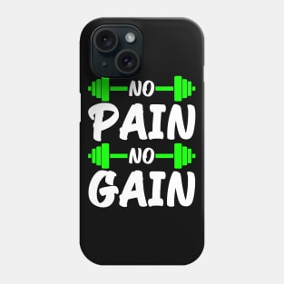 Funny Gym Fitness Quote, Workout Training Lovers Phone Case