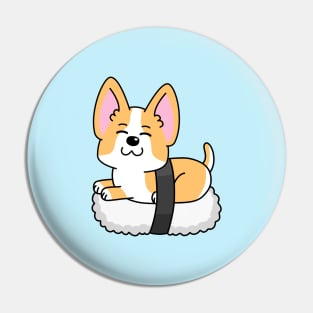 Cute Corgi Sushi Nigiri Pin