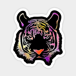 Tiger Animal Wildlife Forest Nature Chrome Graphic Magnet