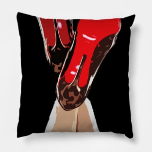 Louboutin Red Bottom Print Luxury High Heels Pillow