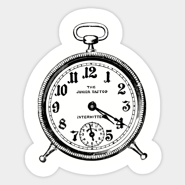 4 20 Vintage Clock 420 Illustration Minimal Distressed Art 420 Pegatina Teepublic Mx