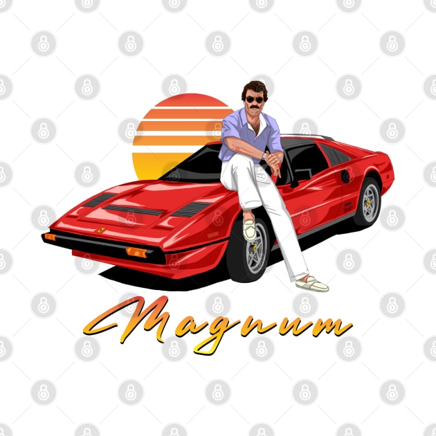 Magnum Ferrari Sunset by MostlyMagnum