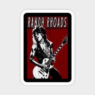 Retro Vintage Randy Rhoads Magnet