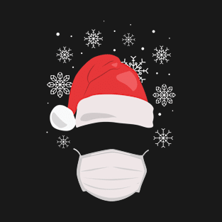 Christmas Santa Claus Santa Claus Mask Mouthguard T-Shirt
