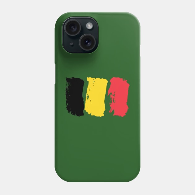 Belgium Flag - Pencil Strokes Phone Case by Nikokosmos