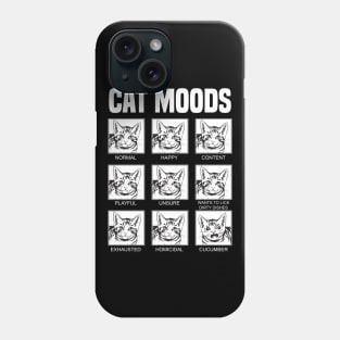 'Cat Moods Meme' Cute Cats Adorable Phone Case