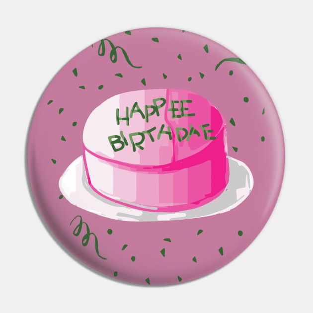 Birthday quotes happee birthdae pink and green frosting birthday cake Pin by eyesasdaggers