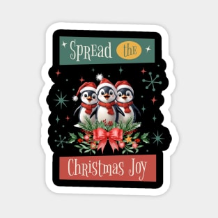 Spread the Joy Christmas Penguins Magnet