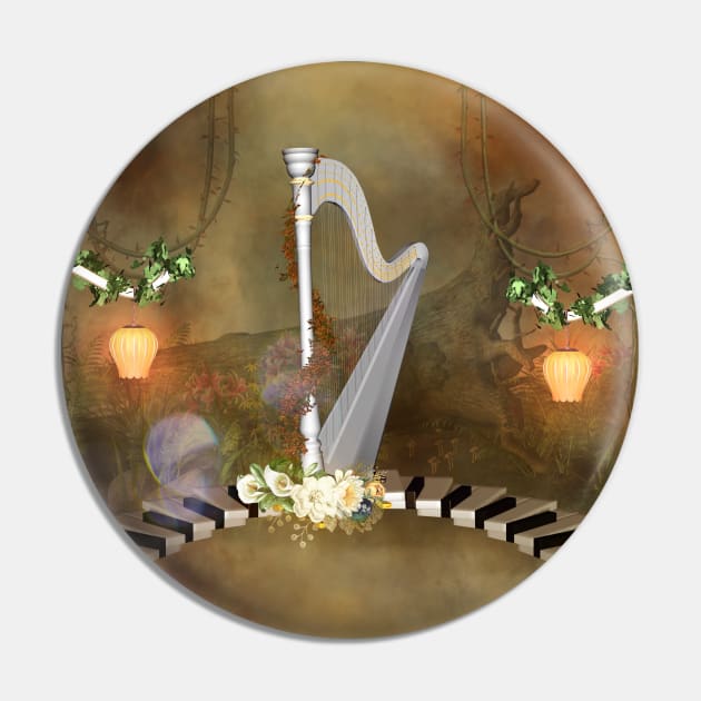 Wonderful harp Pin by Nicky2342