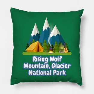 Rising Wolf Mountain, Glacier National Park Pillow