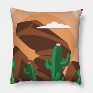 Sun in the desert ! Pillow