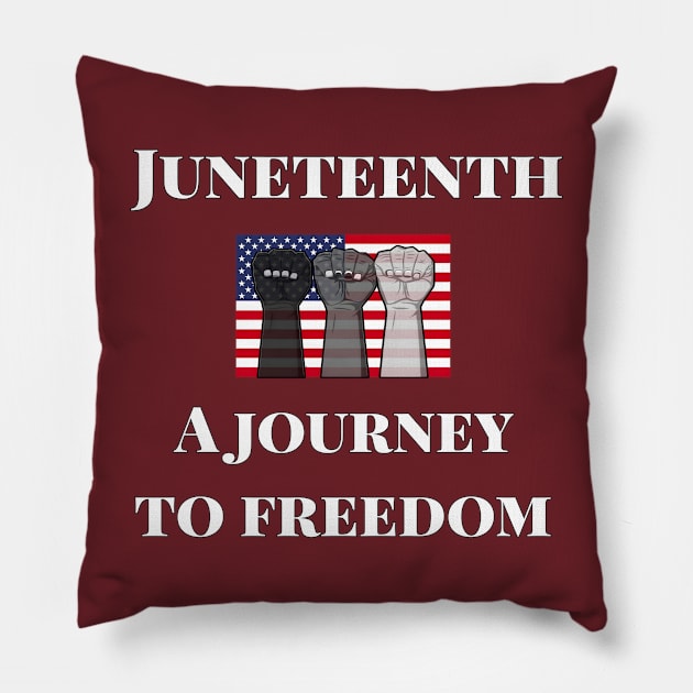 Juneteenth is My Independence Day Juneteenth Queen Melanin African American Women Pillow by r.abdulazis