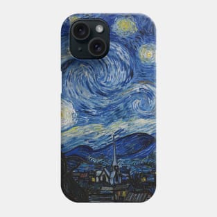 The Starry Night - Vincent Van Gogh - Exhibition Poster Phone Case