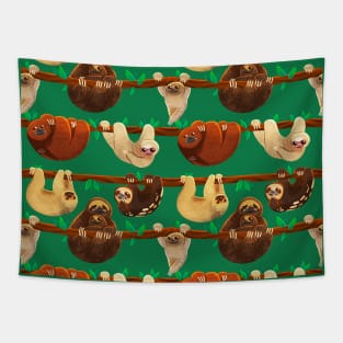 Sloths pattern Tapestry