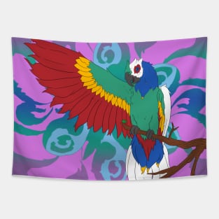 Colorful Parrot Tapestry