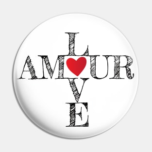 Amour - Love Pin