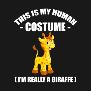 Funny Giraffe Halloween Costume T-Shirt