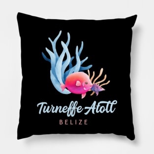 Turneffe Atoll Belize Caribbean Coral Reef Fish Pillow