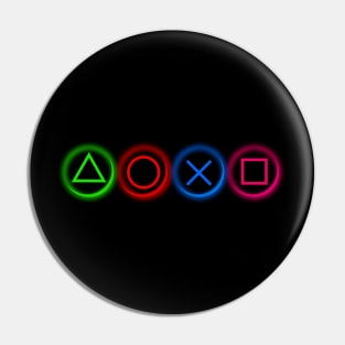 Controller Buttons Neon Pin