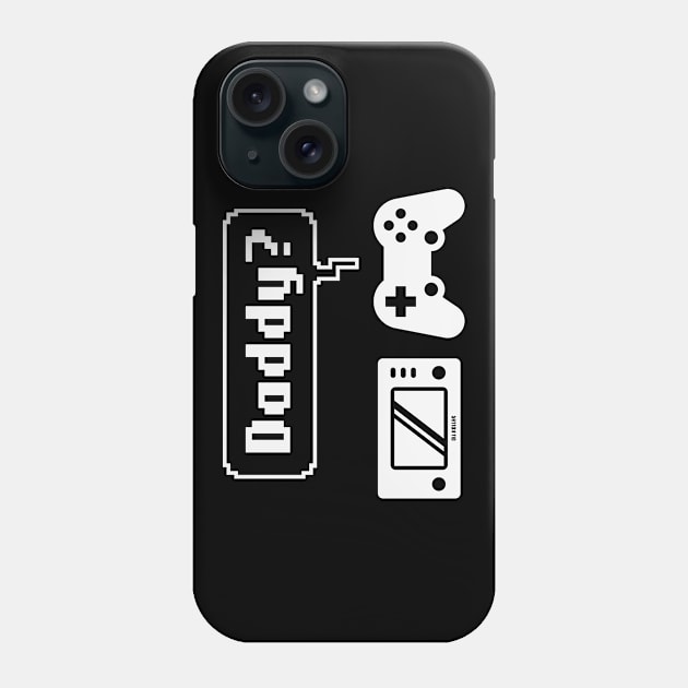 Controller Game Console Icons (Cartoon: Daddy? / White) Phone Case by MrFaulbaum