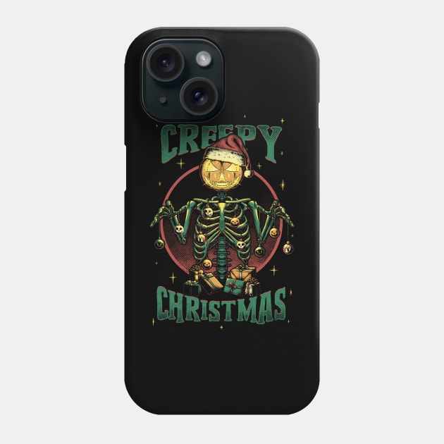 Creepy Christmas Phone Case by Studio Mootant