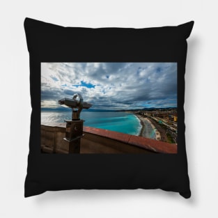 Ocean View, Nice, French Riveria. Pillow