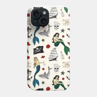 Mermaid & Sailor Tattoos Phone Case