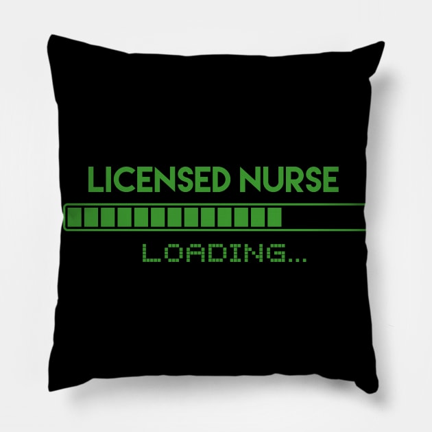 Licensed Nurse Loading Pillow by Grove Designs