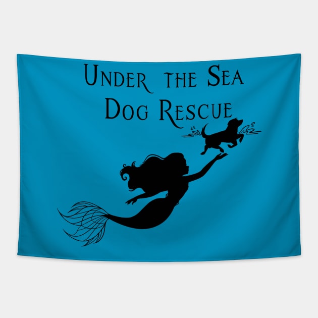 Under The Sea Dog Rescue Tapestry by ZkyySky