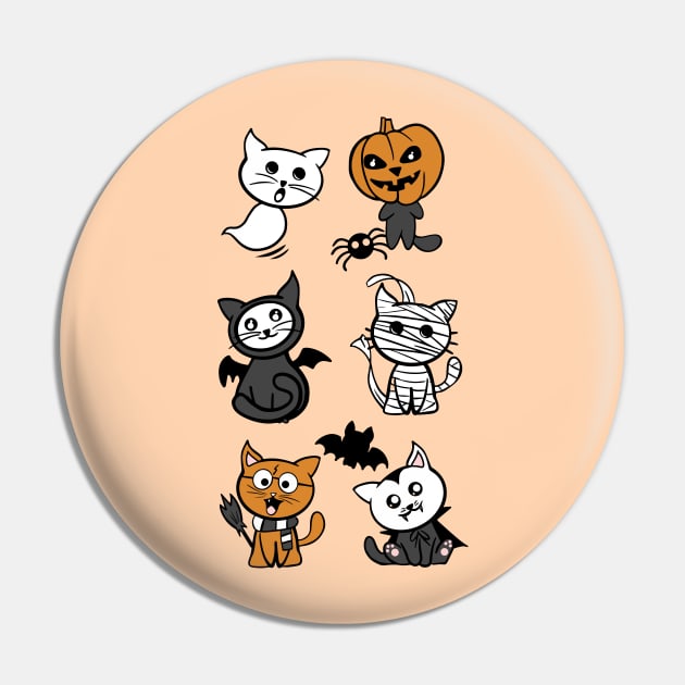 Halloween Cats Party Pin by emanuelacarratoni