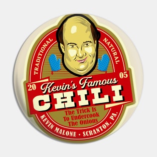 Kevin Malone Chili Label Office Pin