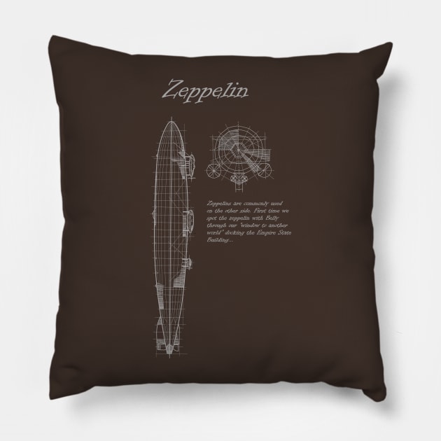 Fringe TV - Zeppelin Pillow by tomperys