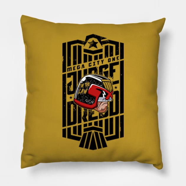 Judge Dredd is the law Pillow by Playground