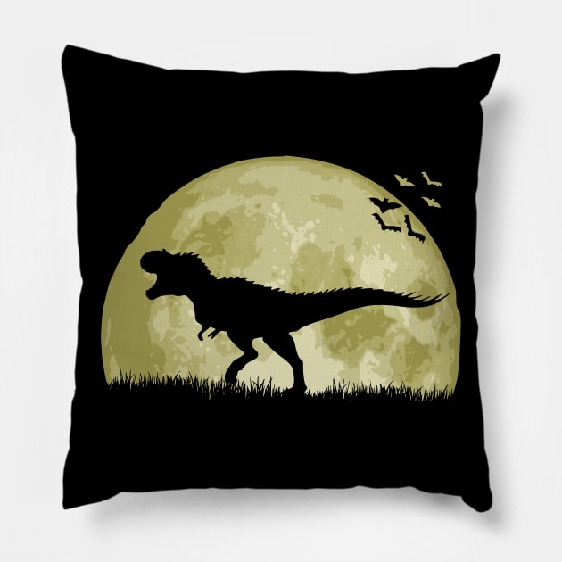 Tyrannosaurus Moon Pillow by Nerd_art